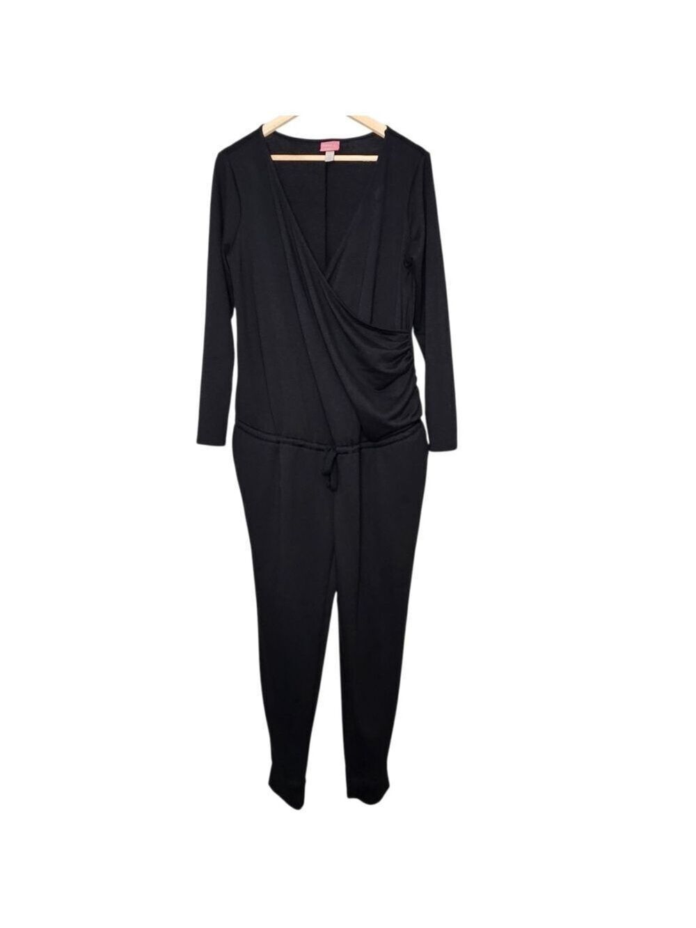 Paisley Sky Maternity Jumpsuit Size M | Black Long Sleeve